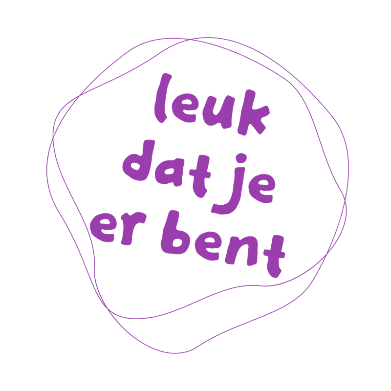 leuk dat je er bent